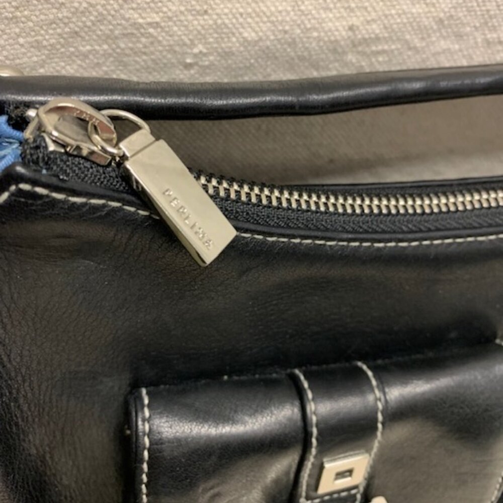 Black Perlina Purse Soft Leather Purse - Picture 4 of 11